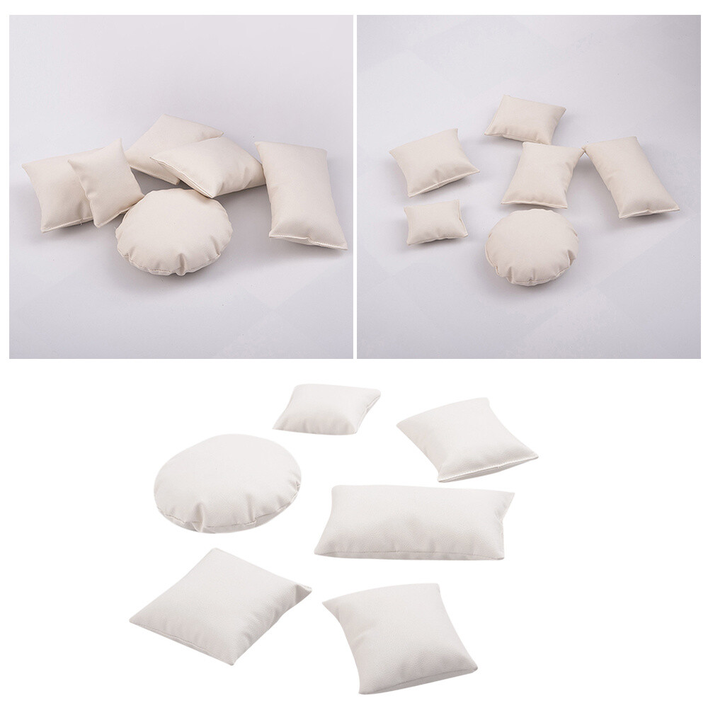 6pcs Pillow Adorable Leather Creative Posing Cushion Pad For