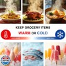 Soft Insulated Cooler Bag for Travel/Beach/Picnic, Waterproof Reusable Grocery Tote Bags for Women/Men, Pizza/Food Delivery Bags to Keep Food Hot/Cold for Uber Eats/Doordash/Grubub, Green