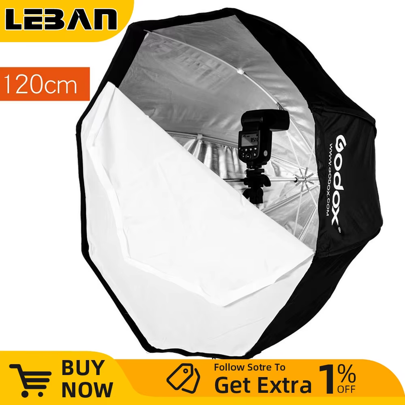 Photo Studio 120cm 47in Portable Octagon Flash Speedlight Speedlite Umbrella Sof