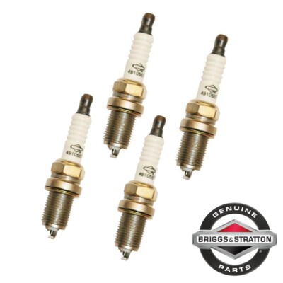 Genuine Briggs & Stratton 491055T (Same as 491055, RC12YC) Spark Plug - 4 PACK