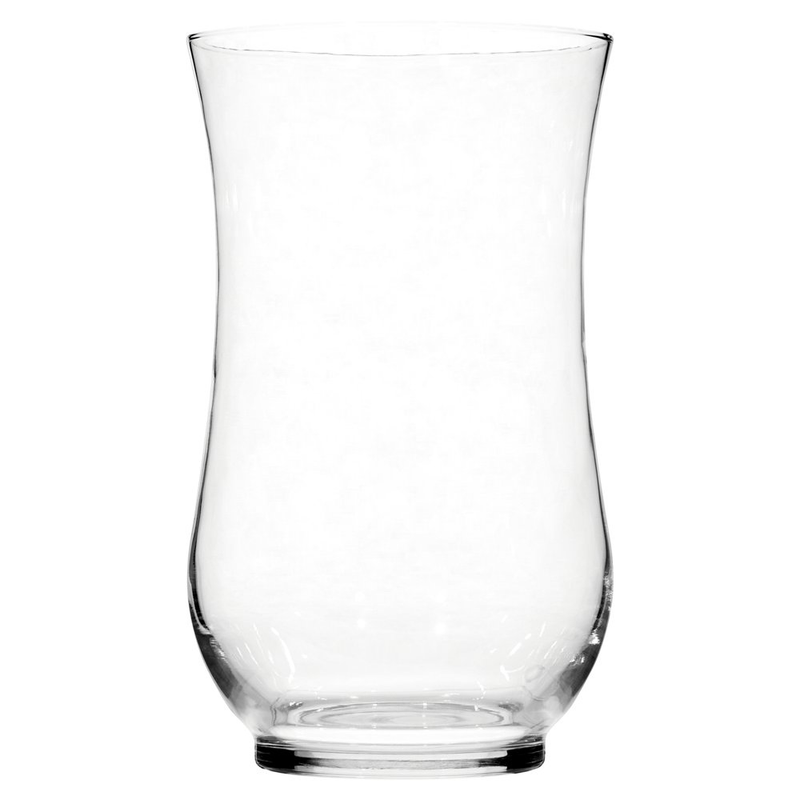 Clear Glass Candle Holder Curved Hurricane Decor Occasions