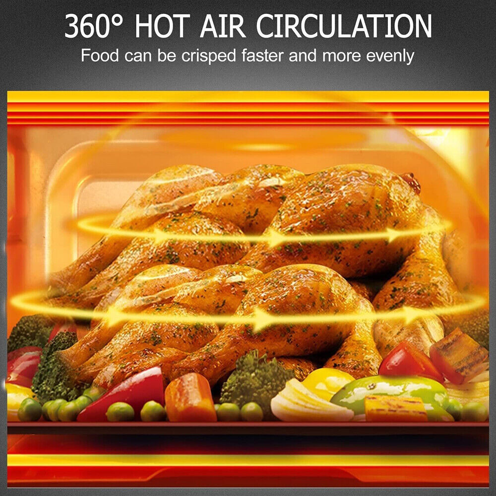 6.5Quart Air Fryer Oven, 1400W Electric Hot Airfryer Oven w/Digital Touch Screen