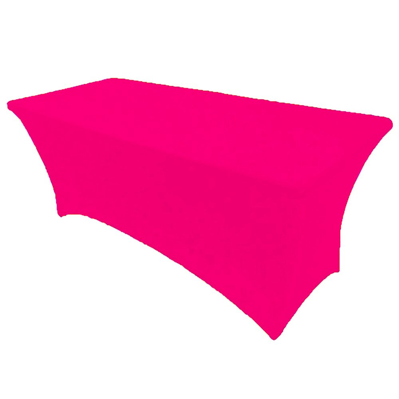 Fuchsia 8 Ft Spandex Fitted Stretch Tablecloth Table Cover