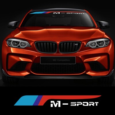 1X Car Front Windshield Stickers Auto Window Vinyl DIY Decals Fit for BMW Auto