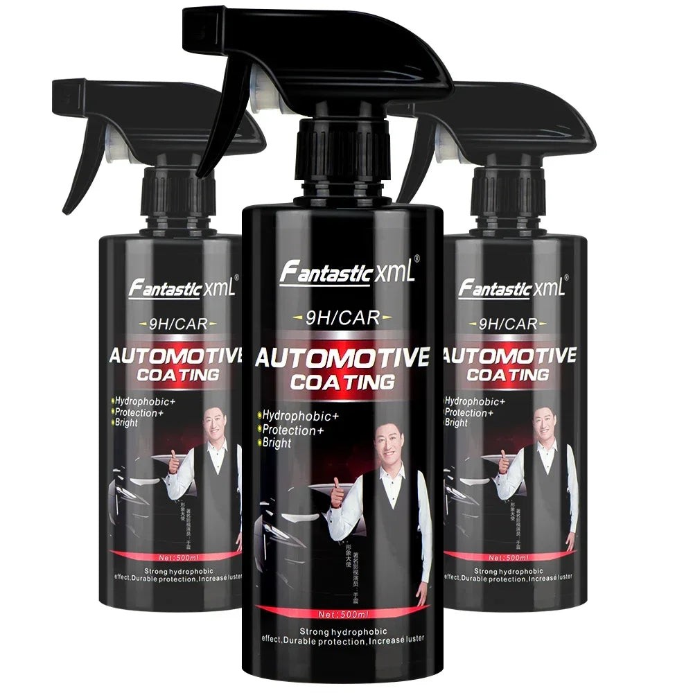 500ml 9H Nano Ceramic Car Coating – Liquid Glass Polish, Waterproof & Scratch Pr