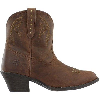 

Ariat 10025103 Женские 6-дюймовые сапоги Dakota с шипами и острым носком до щиколотки, Коричневый, Ariat 6 Inch Dakota Studded Pointed Toe