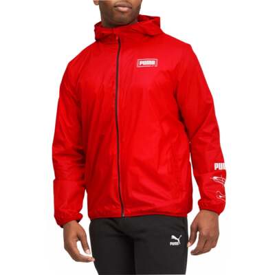 

Мужская ветровка Puma Essentials Rebel Размер  Пальто Куртки Верхняя одежда 587266-11, Красный, Puma Essentials Rebel Windbreaker