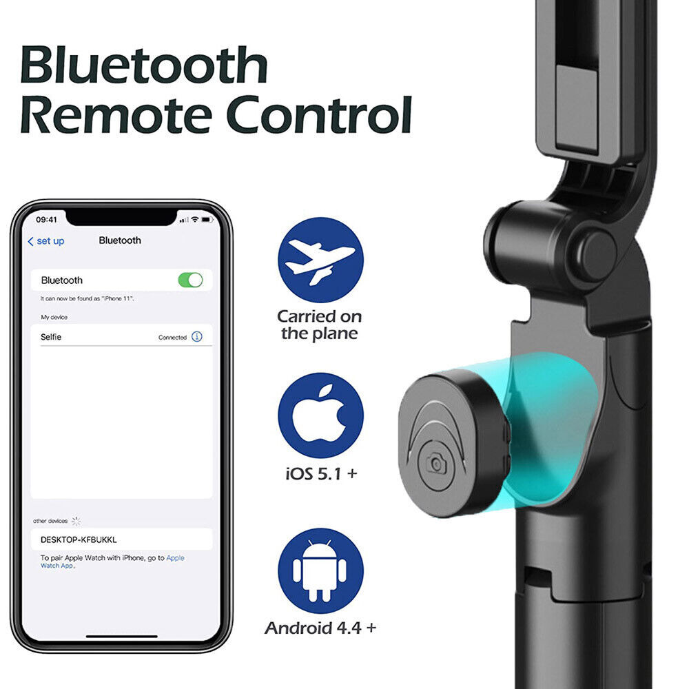 Remote Selfie Stick Tripod Phone Desktop Stand Desk Holder For iPhone/Samsung US
