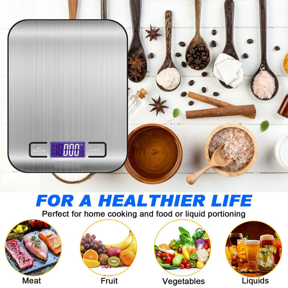Digital Food Scale, 22lb Kitchen Scales Grams & Ounces For Weight Loss , Cooking