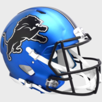 Detroit Lions Full Size Authentic Speed Football Helmet 2024 On-Field Alternate