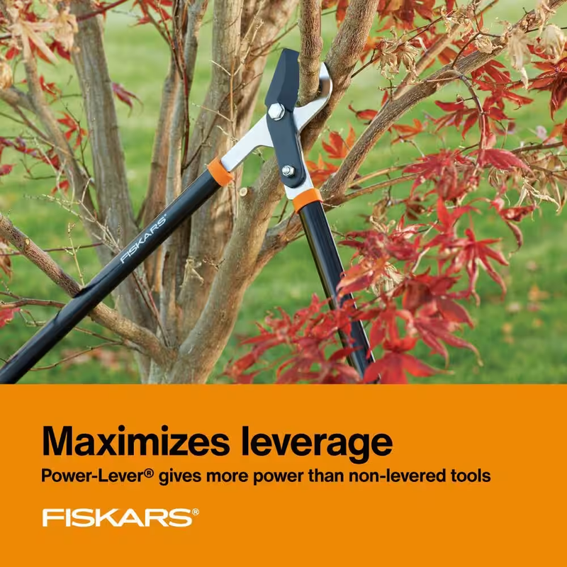 1-3/4 In. Cut Capacity Steel Blade, 28 In. Power-Lever Bypass Lopper with Softgr