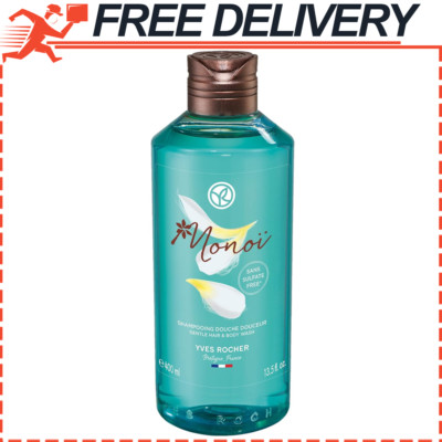 Yves Rocher Monoï Gentle Hair Body Wash 2 in 1 Hair & Body Cleanser | 13.5 fl oz
