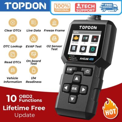 OBD2 Scanner Code Reader Automotive Diagnostic Tool Check Engine Fault AL400
