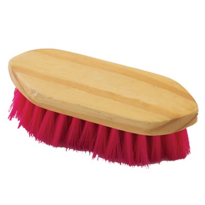 Decker Manufacturing Grip Fit Grooming Horse Brush Hot Pink Synthetic Bristles