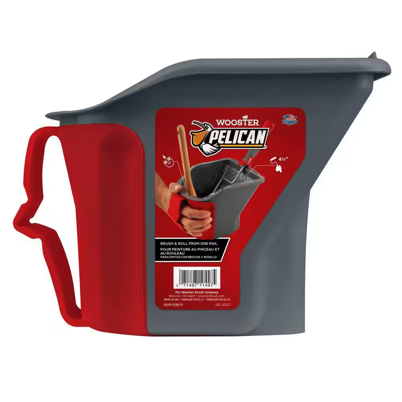 Wooster Pelican Paint Pail Hand Held Bucket Brush Roller Tray Painter Tool