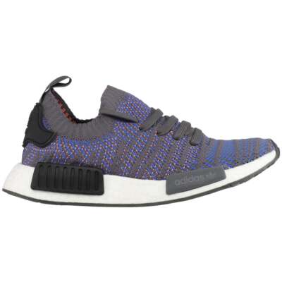 

adidas Nmd_R1 Stlt Primeknit Мужские кроссовки на шнуровке серые, фиолетовые Повседневная обувь CQ, Grey;purple, adidas Nmd_R1 Stlt Primeknit Lace Up