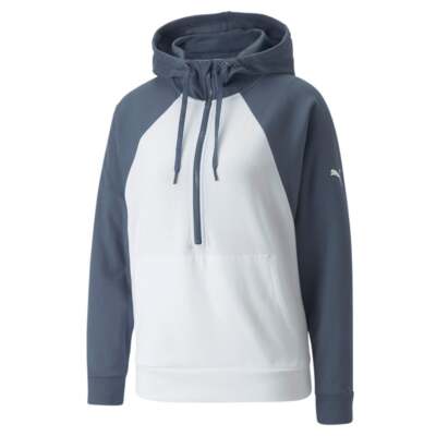 Puma Modern Sports HalfZip Pullover Hoodie Женская серая повседневная верхняя одежда 67077518