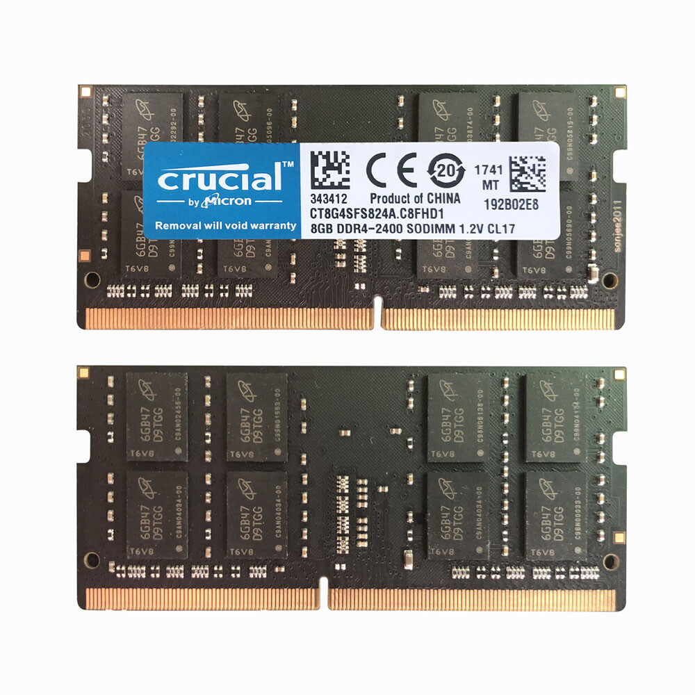 Crucial 4x 8GB 2Rx8 PC4-2400T DDR4 19200Mhz 260Pin SODIMM Laptop