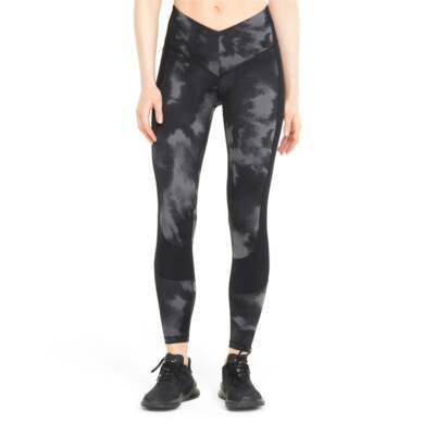 

Женские леггинсы для тренировок Puma Eversculpt с высокой талией 78 размера  521606, Черный, Puma Eversculpt Printed High Waist 78 Training Leggings