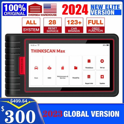 Thinkscan Max OBD2 Scanner Auto Diagnostic Tool Code Reader All System IMMO TPMS