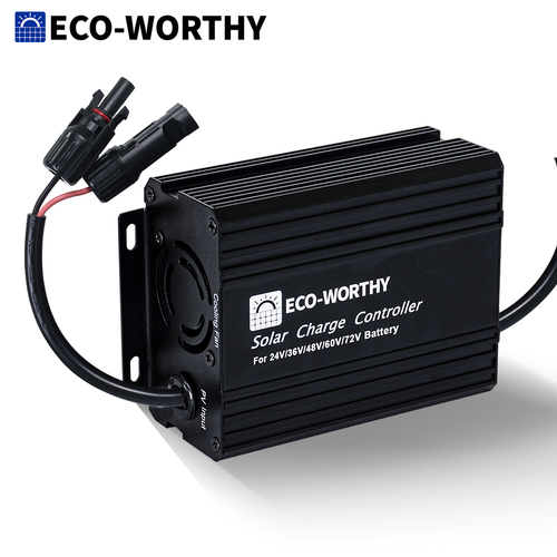 ECO-WORTHY 12A Boost MPPT Solar Charge Controller for 48V/60V/72V Golf Cart
