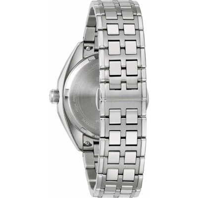 Pre-owned Bulova Silver Mens Analogue Watch Jet Star 96b415