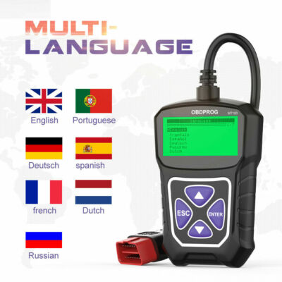 MT100 Automotive Code Reader OBD2 Scanner Car Check Engine Fault Diagnostic 