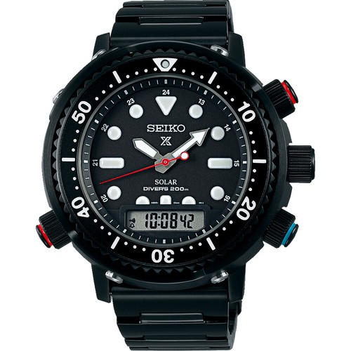 Pre-owned Seiko Prospex Snj037p1 ‘commando Arnie' Hybrid Diver's Limited 4000