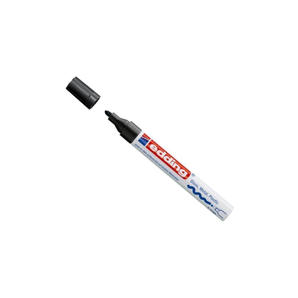 Edding 750 schwarz Lackmarker wischfest permanent Rundspitze 2-4mm Lackstift