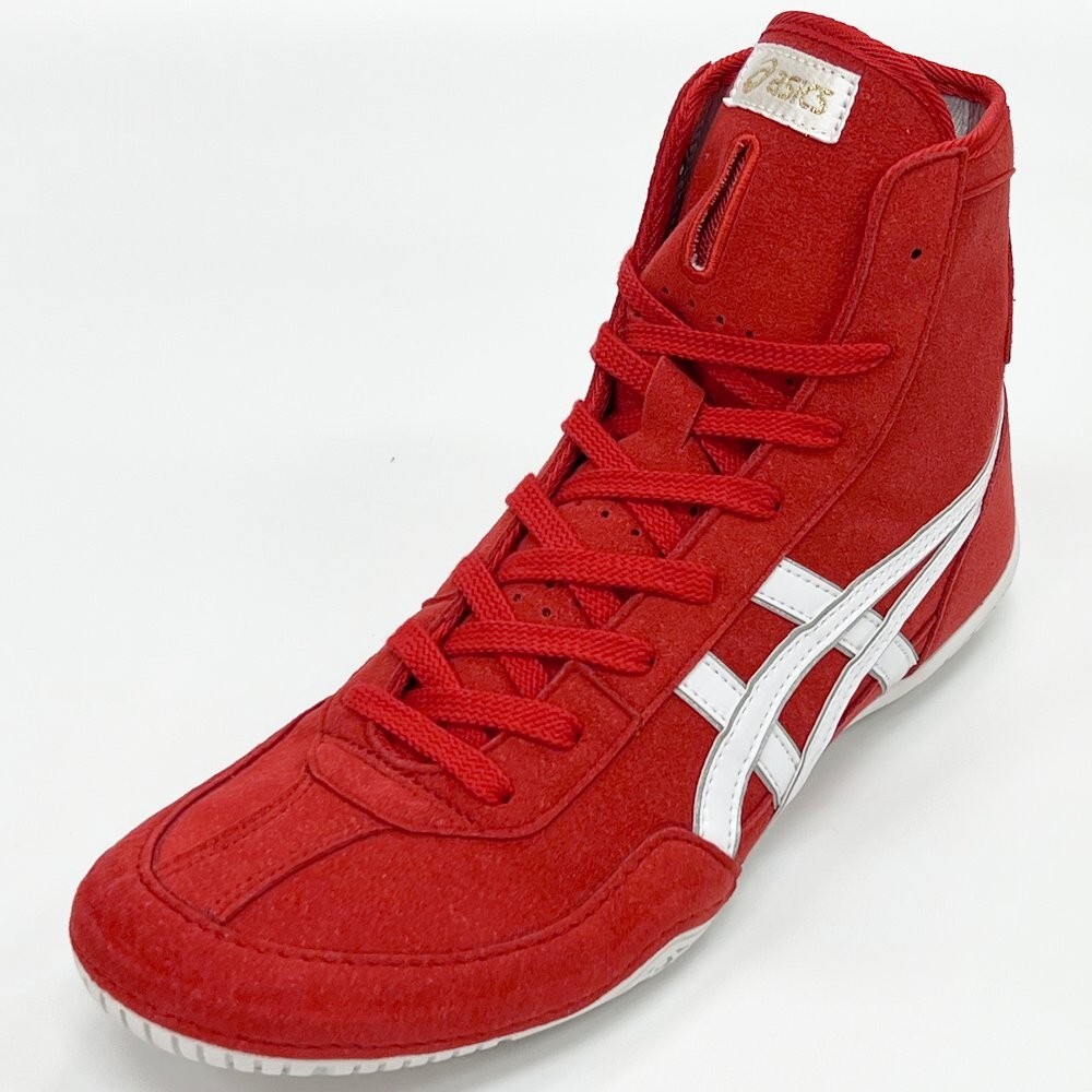 Pre-owned Asics Wrestling Shoes 2023 1083a001 Ex-eo Twr900 Red X White X Silver Oki10