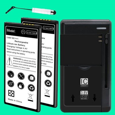 High Power 2x 3100mAh Replaceable Li_ion Battery Charger f Alcatel GLIMPSE 5002C