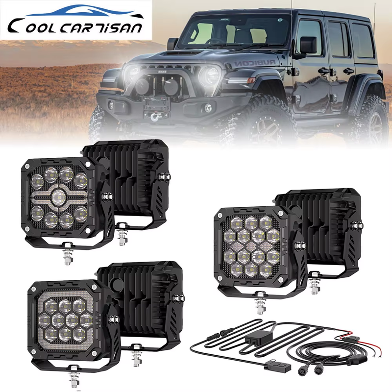 4Inch Auxiliary Auto Fog Light Work Fog Light Long Range Led Light Bar for Moto