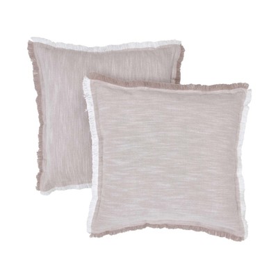 20'' x 20'' Pink Cotton Decorative Pillows (2 Count)