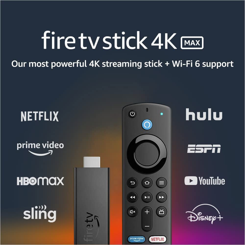 Fire TV Stick 4K Max Streaming Device, Wi-Fi 6, Alexa Voice Remote
