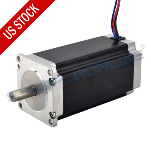 Nema 23 Stepper Motor 3Nm(425oz.in) 4.2A 113mm 10mm Shaft for CNC Router Mill