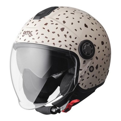 GMS Gelato Jethelm Motorradhelm Retro Helm ECE 2206 Sonnenvisier Polycarbonat