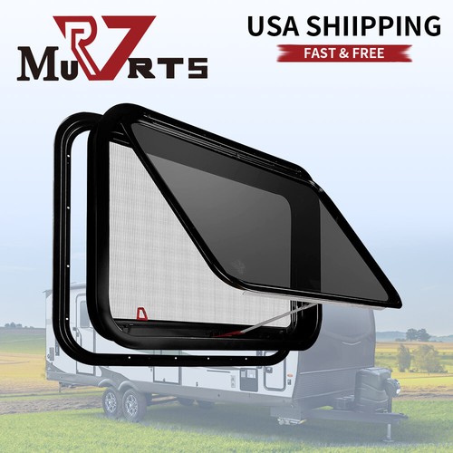 30" W x 20" H RV Exit Window RV Window Replacement With Trim Ring and