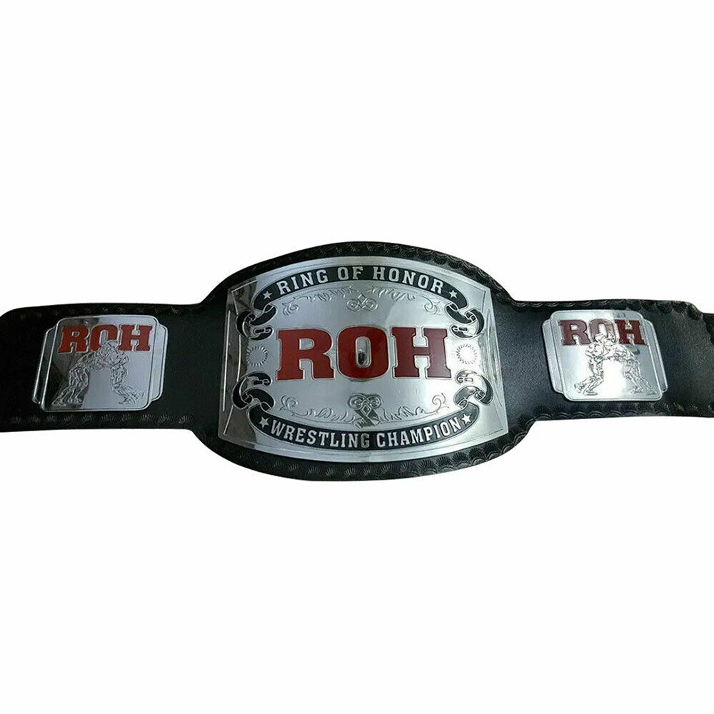 ROH Ring of Honor World Heavy Weight Championship Title Belt Replica Adult 2MM - Picture 2 of 4
