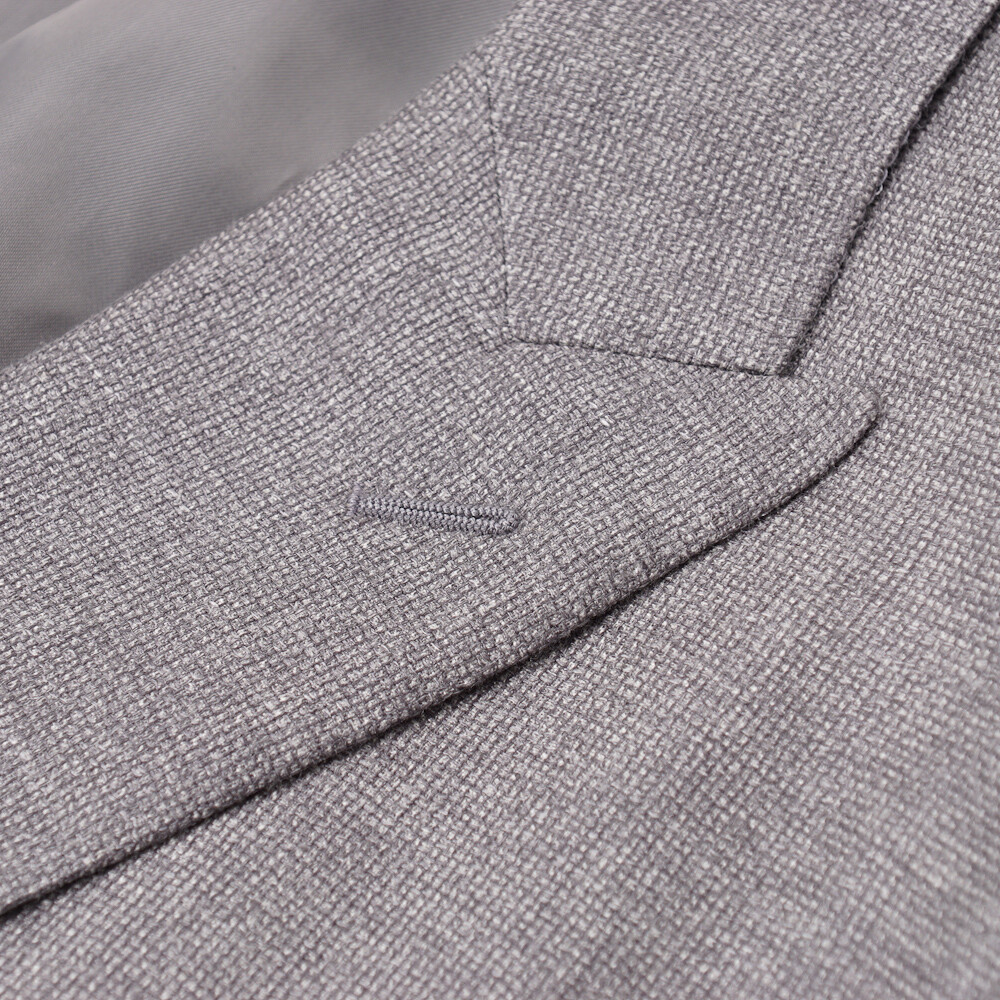 Pre-owned Belvest $2595  Soft-constructed Gray Wool-silk-linen Sport Coat 40 R