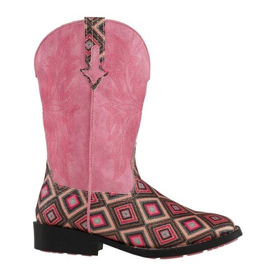 

Roper Glitter Gal Geometric Square Toe Cowboy Youth Girls Multi, Pink Casual Bo, Roper Glitter Gal Geometric Square Toe Cowboy Youth