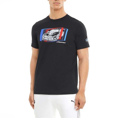 

Puma Bmw M Motorsport Car Graphic Crew Neck Short Sleeve TShirt Mens Black Casua, Черный, Puma Bmw M Motorsport Car Graphic Crew Neck Short Sleeve TShirt