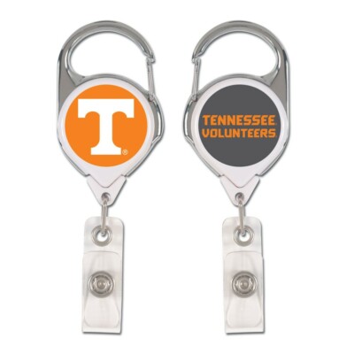 TENNESSEE VOLUNTEERS PREMIUM METAL RETRACTABLE BADGE HOLDER KEY CHAIN WINCRAFT