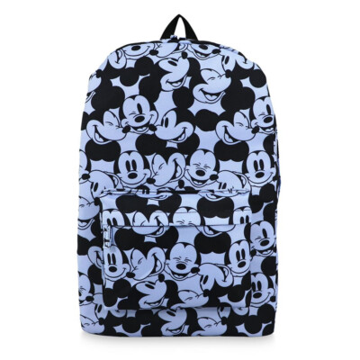 Disney Store Mickey Mouse Face Expressions Full Size Backpack School 18'' NWT