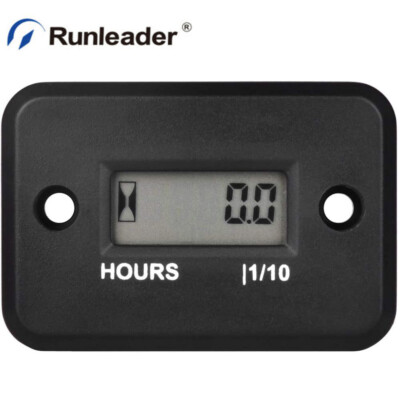 Digital Inductive Hour Meter Waterproof For Lawn Mower Motorcycle Snowmobile