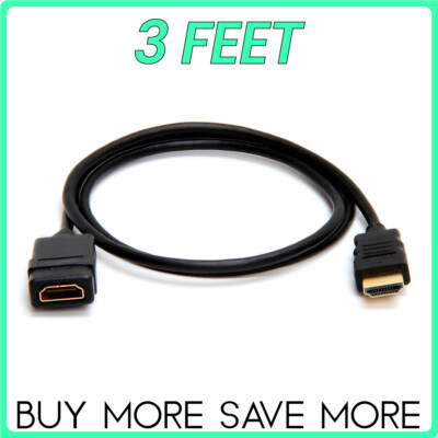 HDMI Extension Cable Male to Female HDMI Cable Extender 4k UHD TV PC PS5 XBOX