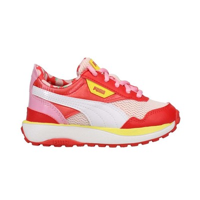 Puma Cruise Rider Summer Treats Молодежные девушки Красные кроссовки Повседневная обувь 385466-01