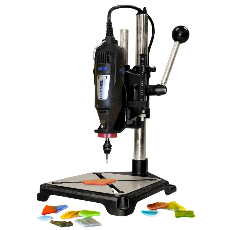 Drill Press Stand for Dremel Rotary Tool Woodworking and Jewelry Making Machine