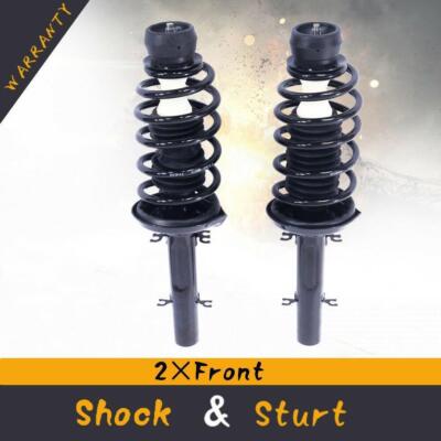 Pair Complete Front Struts & Coil Spring Kit For Volkswagen VW For Beetle Golf