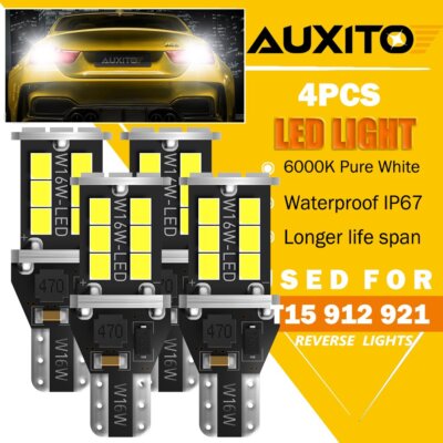 Super Bright White Canbus LED Bulb For Car Backup Reverse Light 912 921 T15 W16W