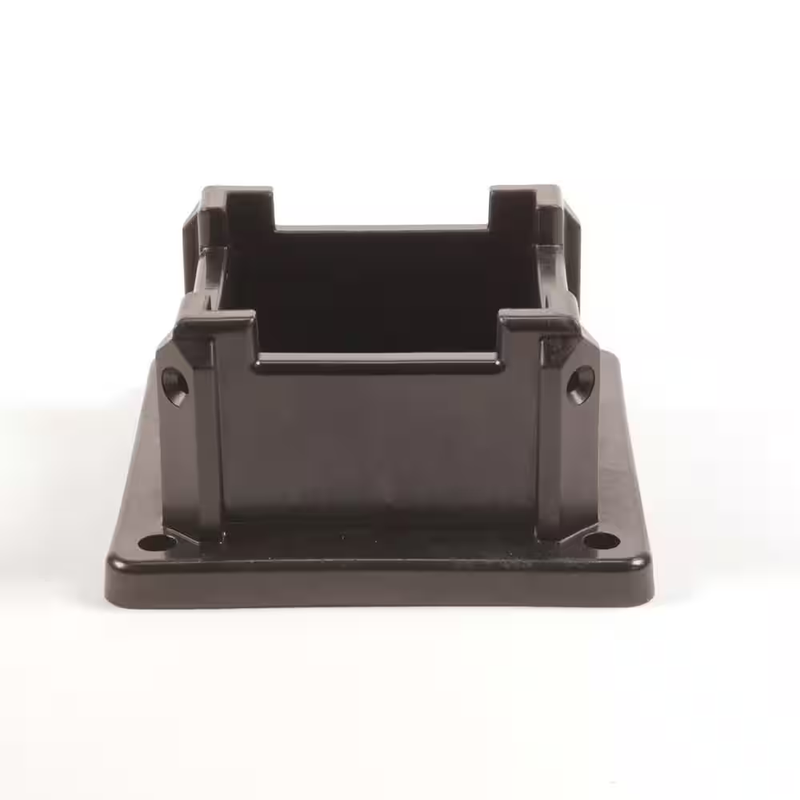 Post Anchor 4x4 Black Deck Post Mount Bracket Wood Support Heavy Duty Outdoor